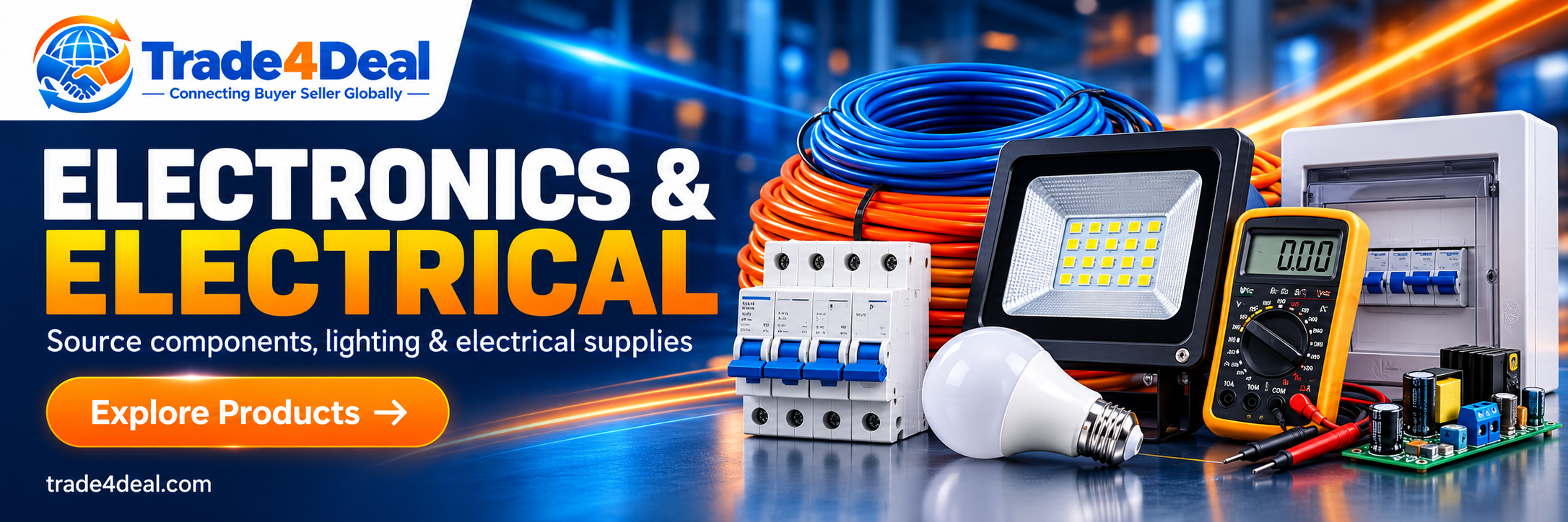 Trade4Deal electronics and electrical banner